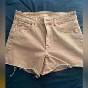 American Eagle Super Stretch Denim Shorts Blush Pink Size 8